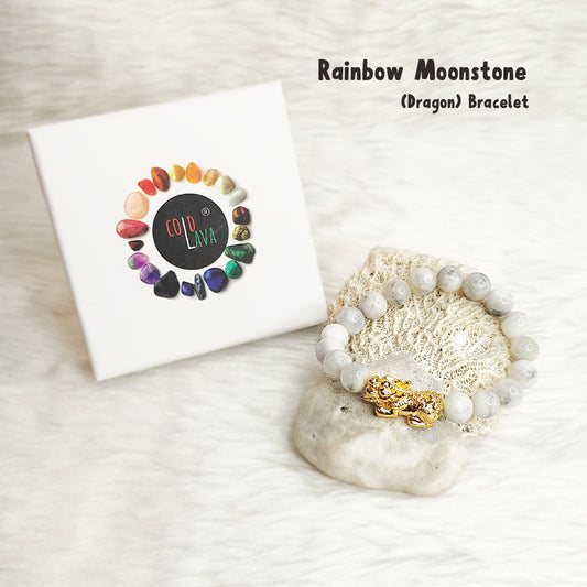 Rainbow Moonstone Pixiu Bracelet