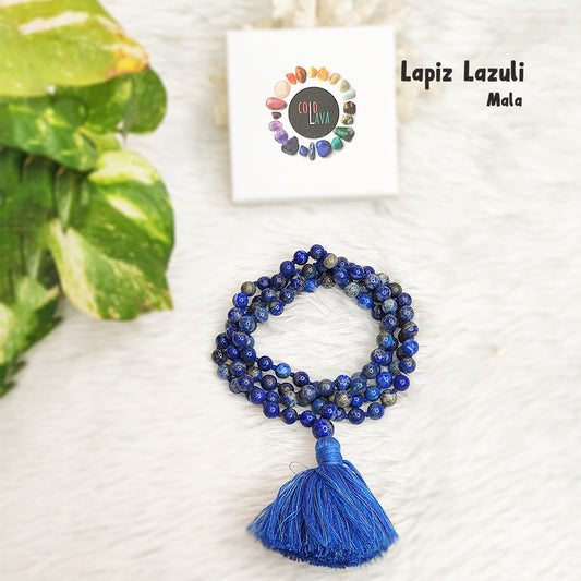 Lapis Lazuli Crystal Mala