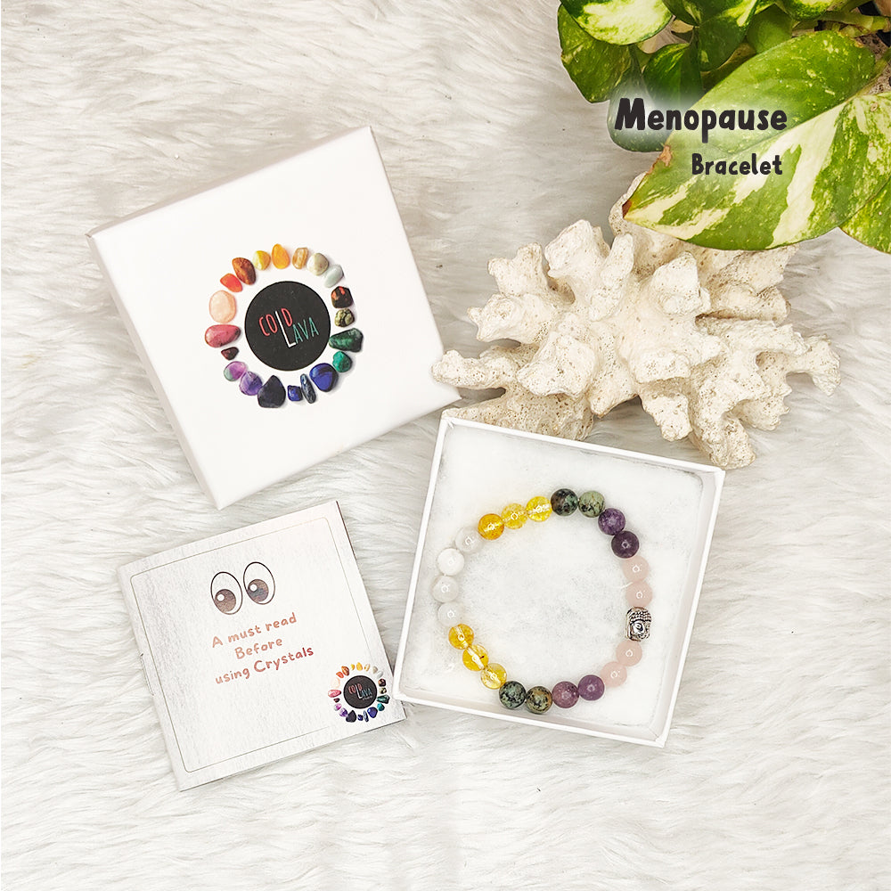 Second Spring natural gemstone bracelet, alternate angle – Cold Lava Studio
