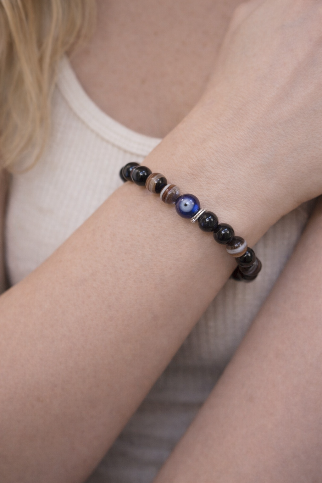 Ultimate Protection natural gemstone bracelet benefits infographic – Cold Lava Studio
