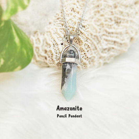 Amazonite Pencil Pendant