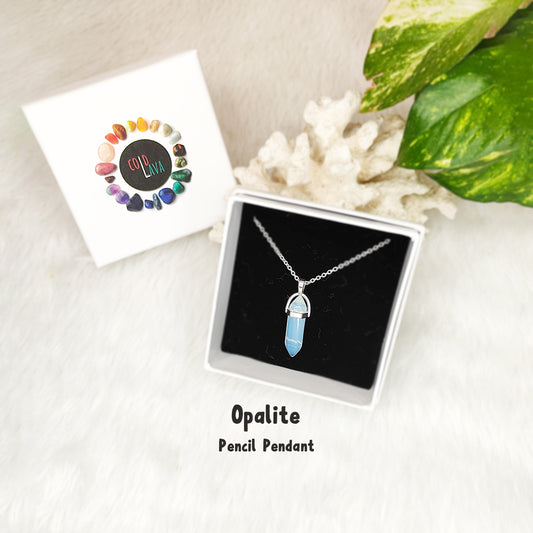 Opalite Pencil Pendant