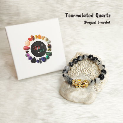 Tourmalated Quartz Pixiu Bracelet