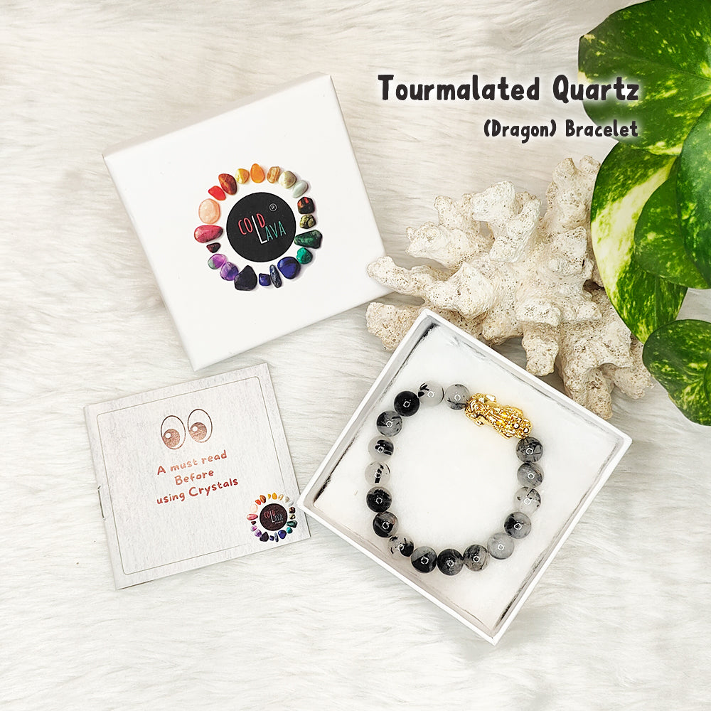 Tourmalated Quartz Pixiu Bracelet