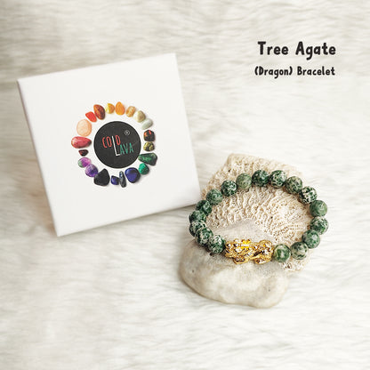Tree Agate Pixiu Bracelet