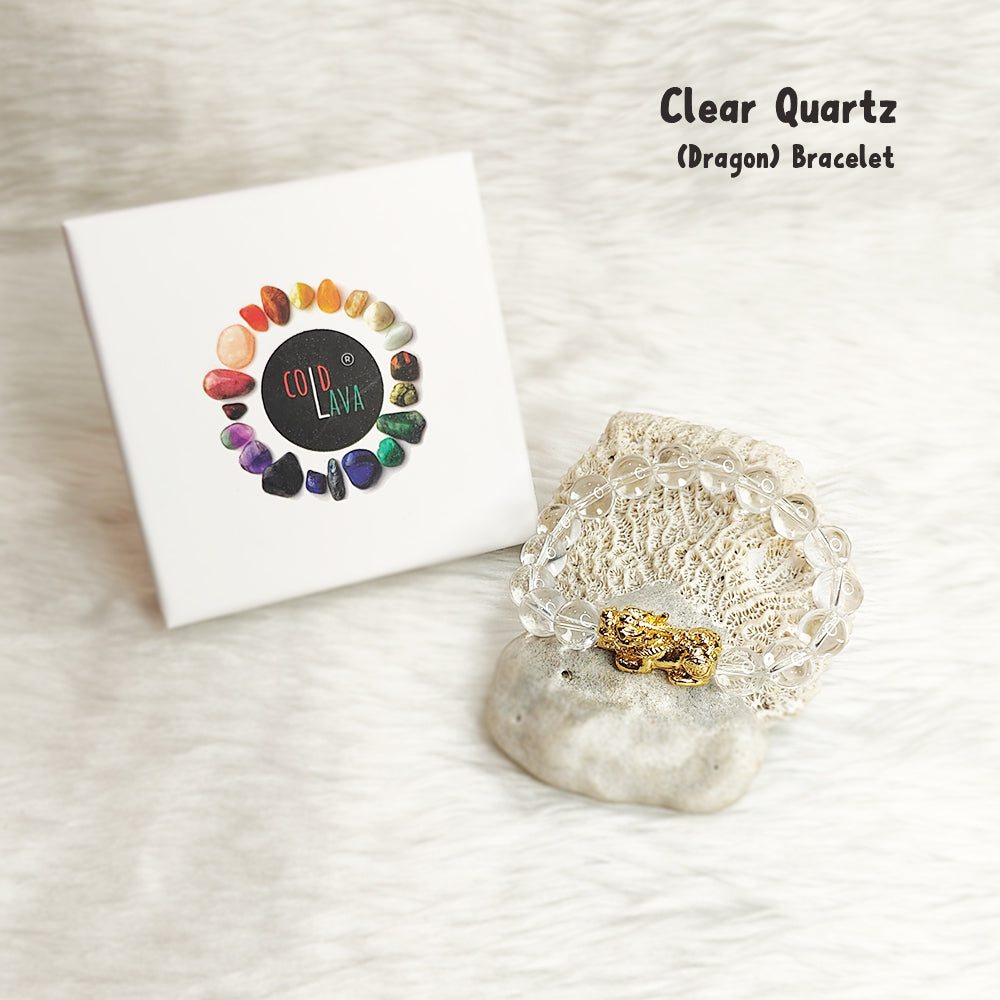 Clear Quartz (Spatik) Pixiu Bracelet