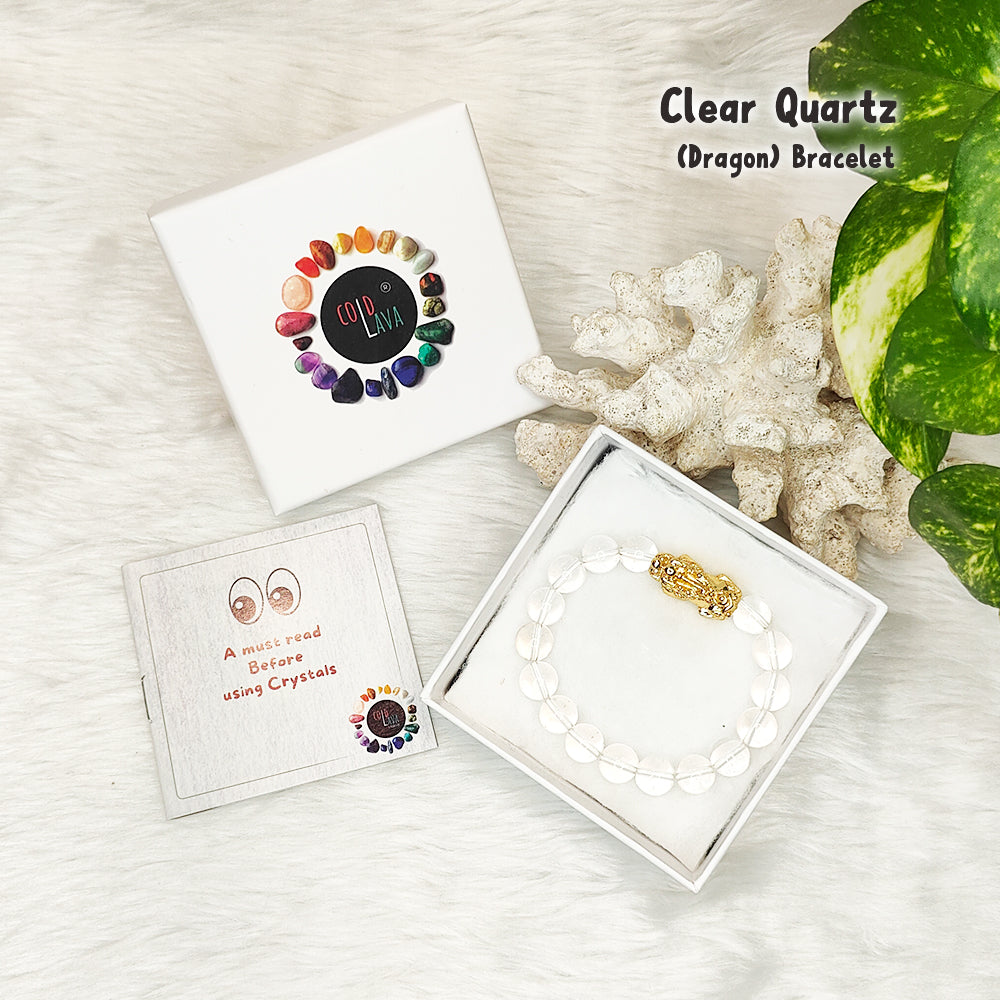 Clear Quartz (Spatik) Pixiu Bracelet