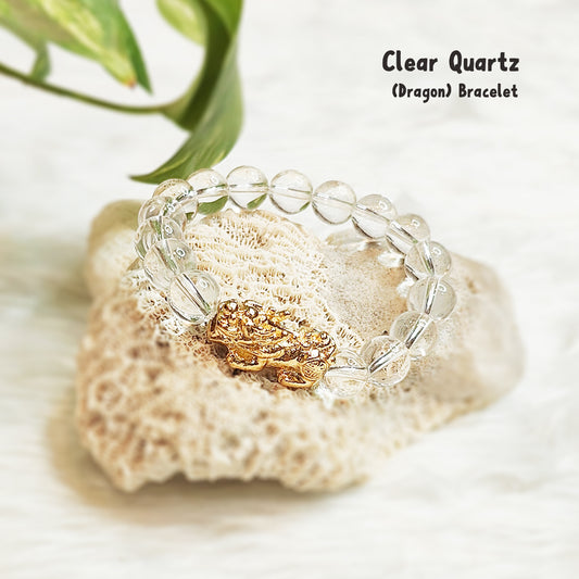 Clear Quartz (Spatik) Pixiu Bracelet