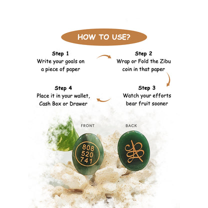 Green Aventurine Zibu Coin