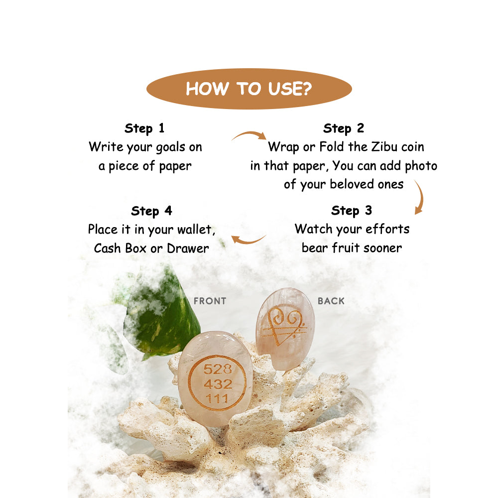 Rose Quartz Zibu Coin