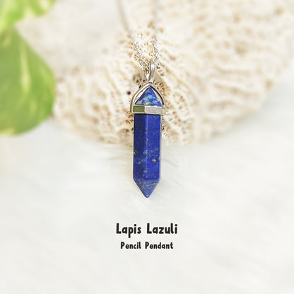 Lapis Lazuli Pencil Pendant