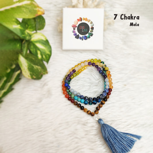 7 Chakra Crystal Mala