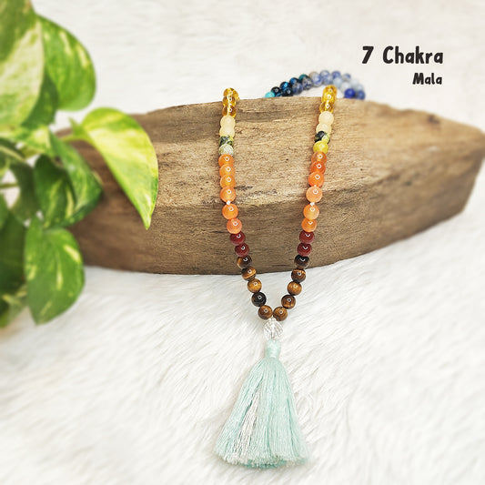 7 Chakra Crystal Mala