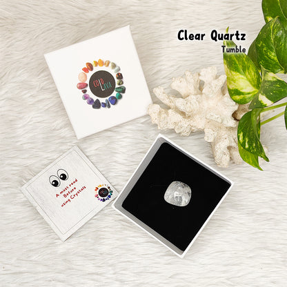 Clear Quartz ( Spatik ) Tumble Stone