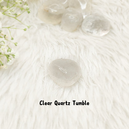 Clear Quartz ( Spatik ) Tumble Stone