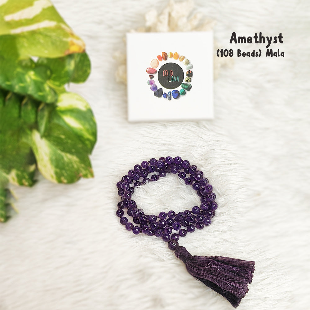 Amethyst Crystal Mala