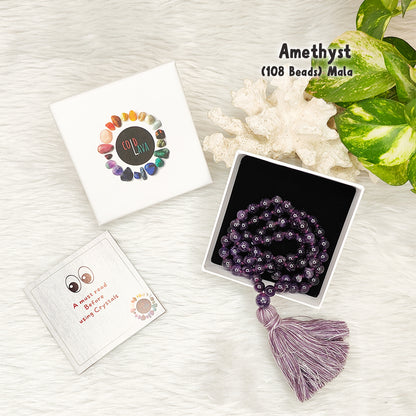 Amethyst Crystal Mala