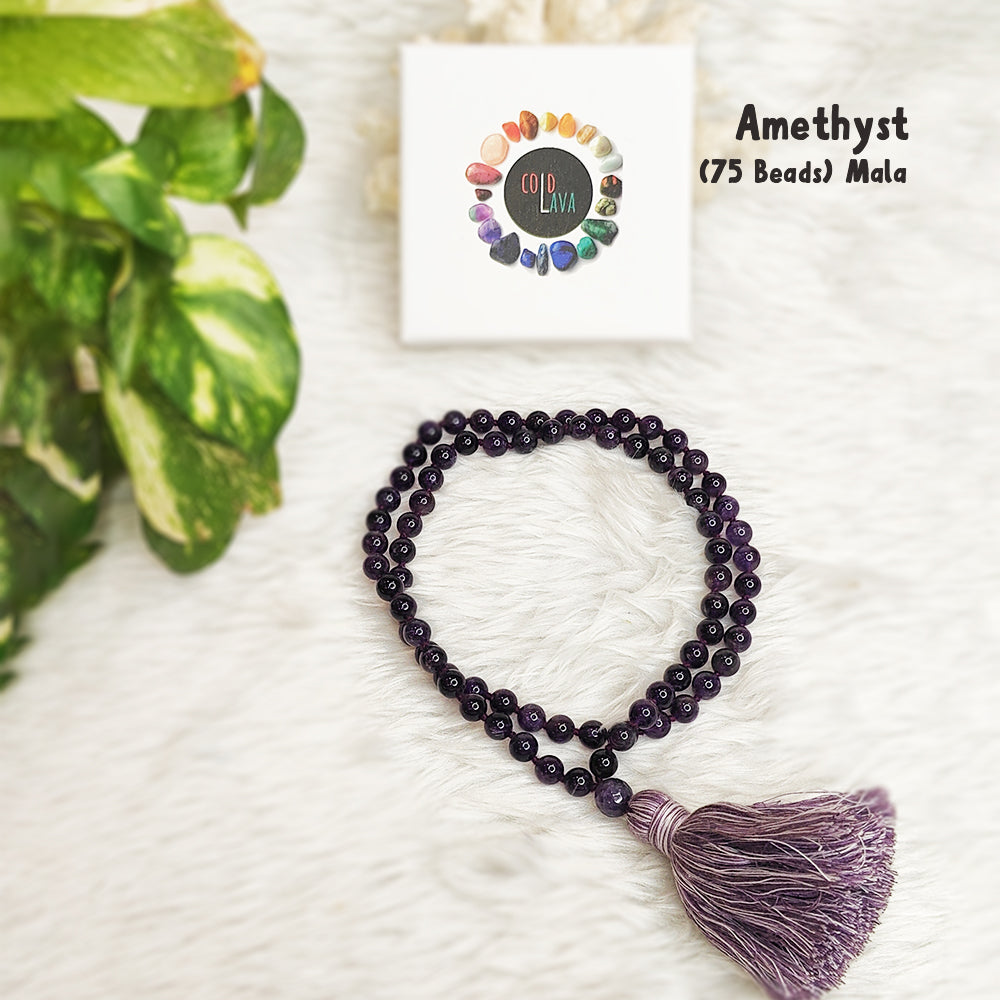Amethyst Crystal Mala