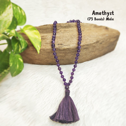 Amethyst Crystal Mala