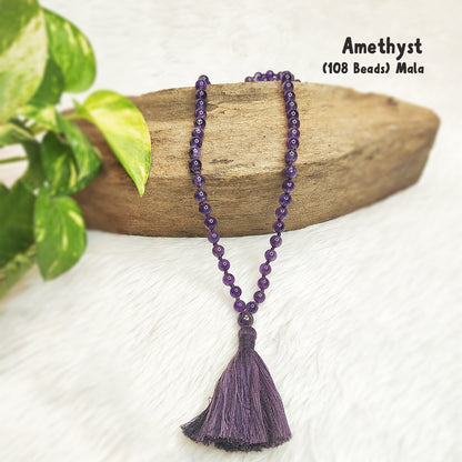 Amethyst Crystal Mala