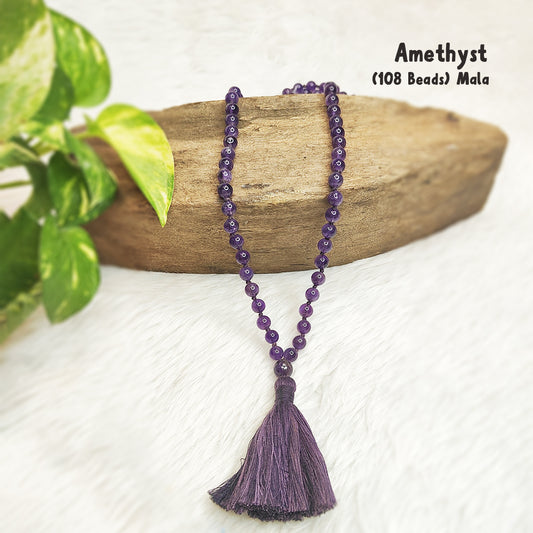 Amethyst Crystal Mala