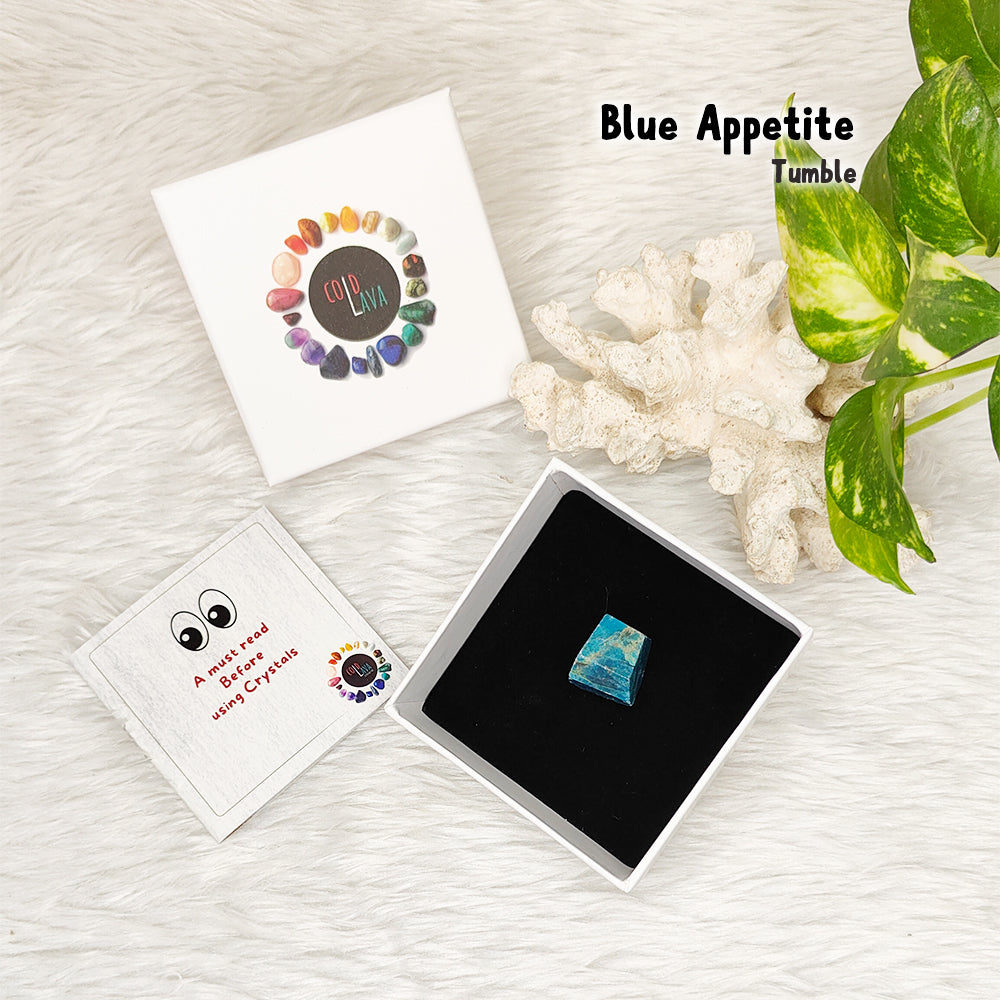 Blue Apatite Tumble Stone