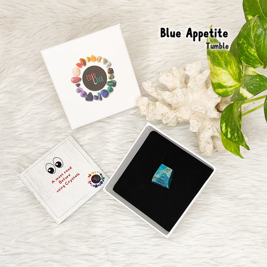 Blue Apatite Tumble Stone