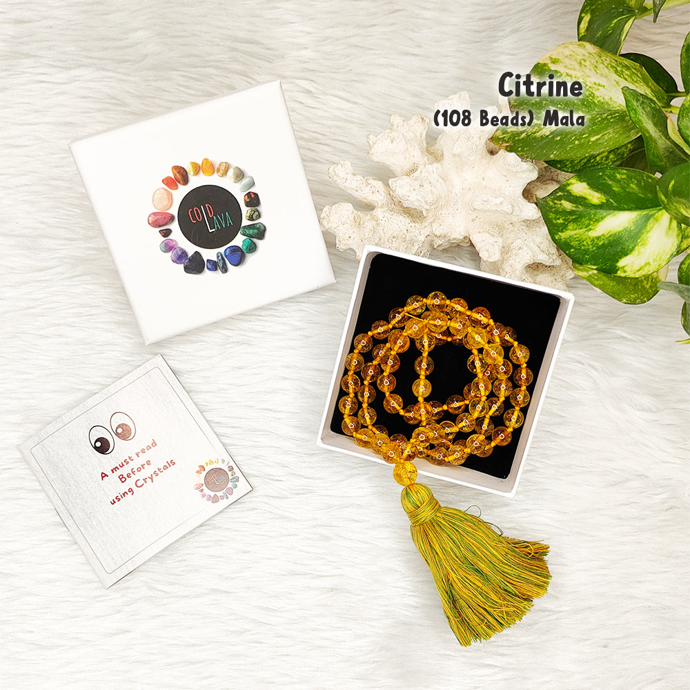 Citrine Crystal Mala