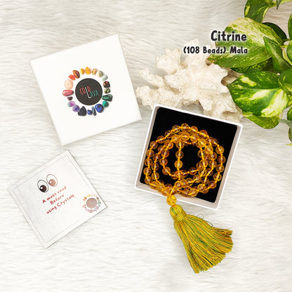 Citrine Crystal Mala