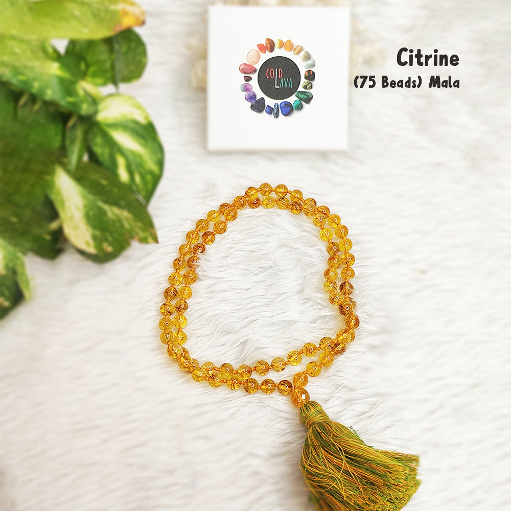 Citrine Crystal Mala