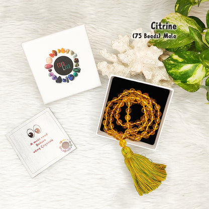 Citrine Crystal Mala