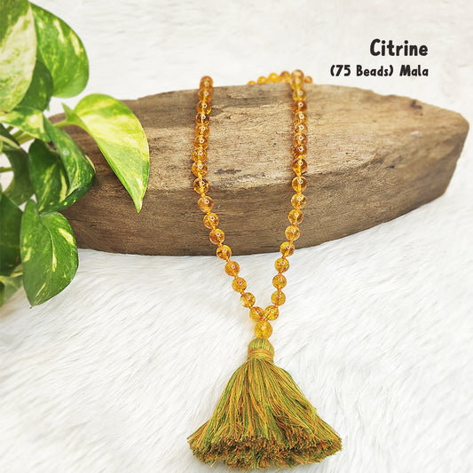 Citrine Crystal Mala