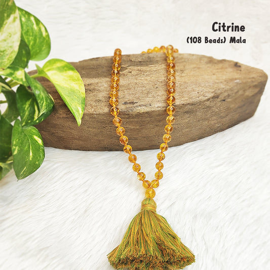Citrine Crystal Mala