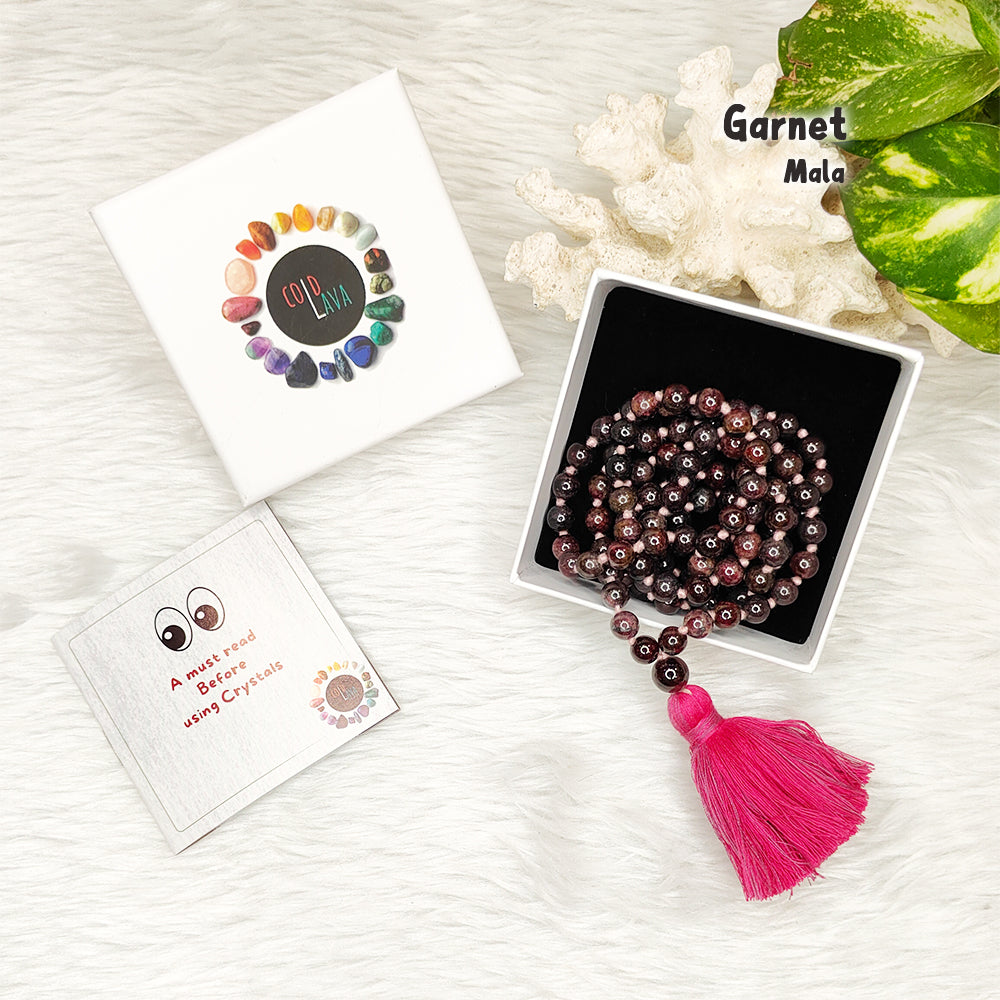 Garnet Crystal Mala