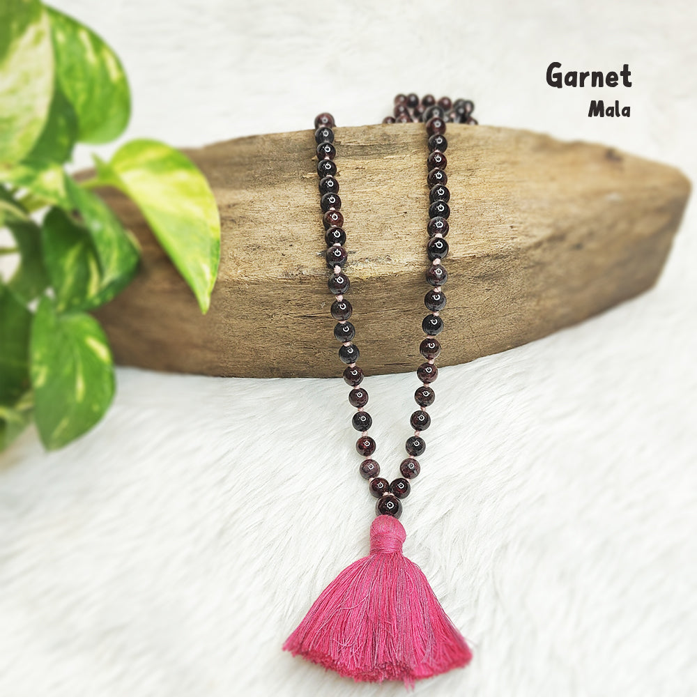 Garnet Crystal Mala