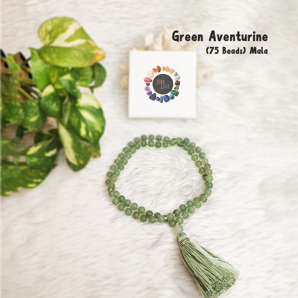 Green Aventurine Crystal Mala