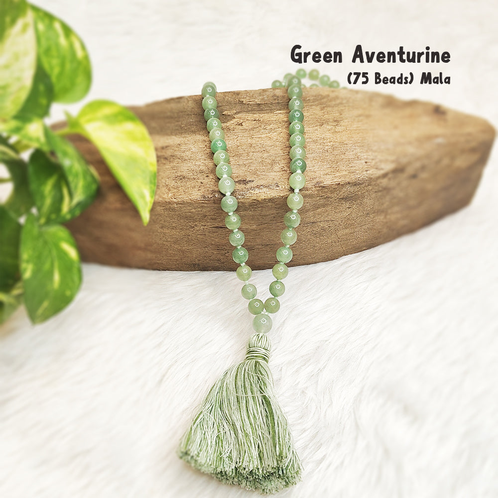 Green Aventurine Crystal Mala