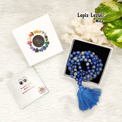Lapis Lazuli Crystal Mala