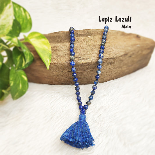 Lapis Lazuli Crystal Mala