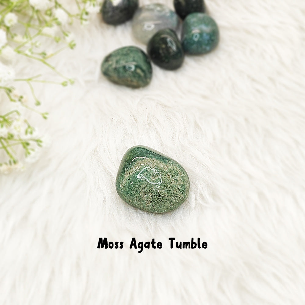 Moss Agate Tumble Stone