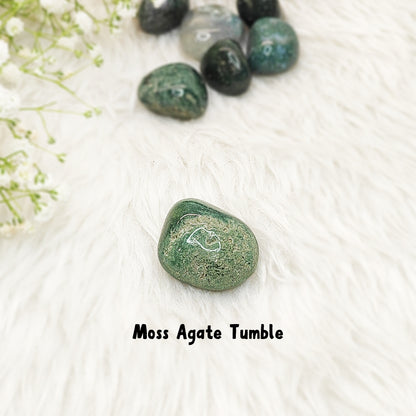 Moss Agate Tumble Stone