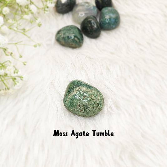 Moss Agate Tumble Stone