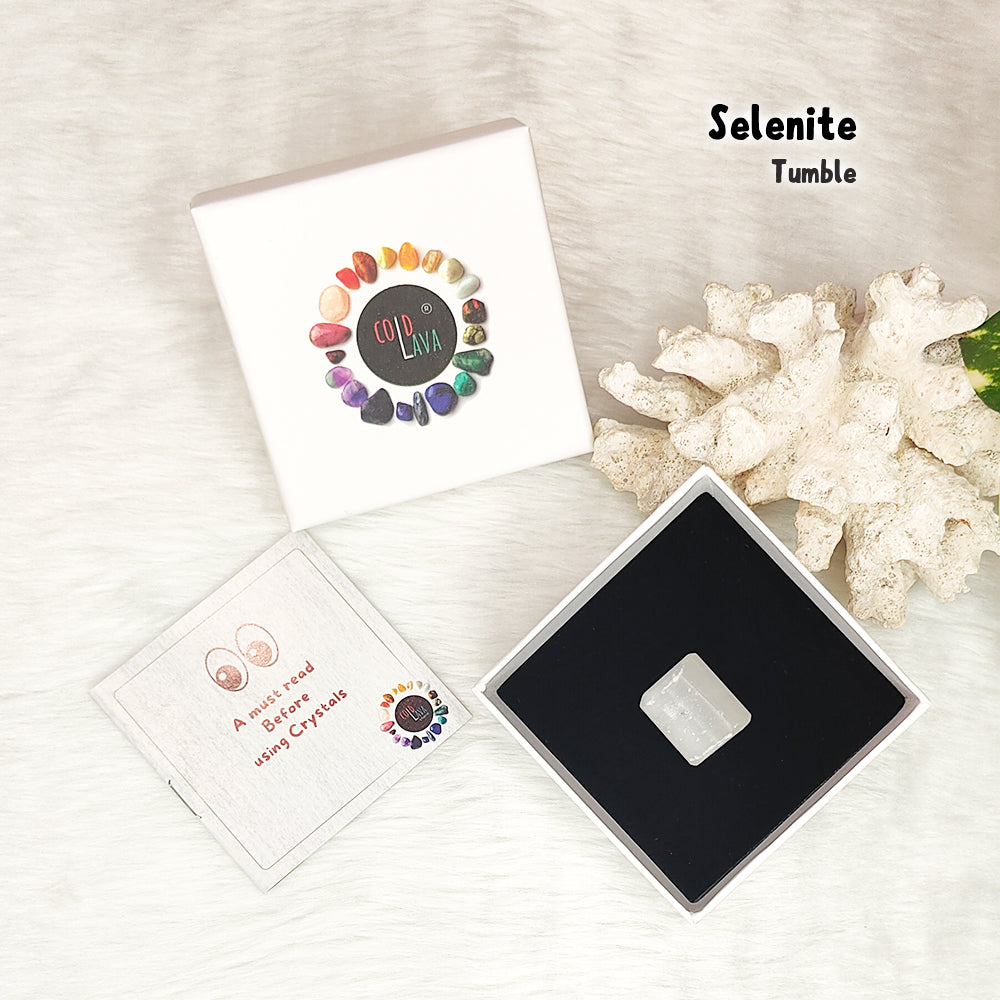 Selenite Tumble Stone