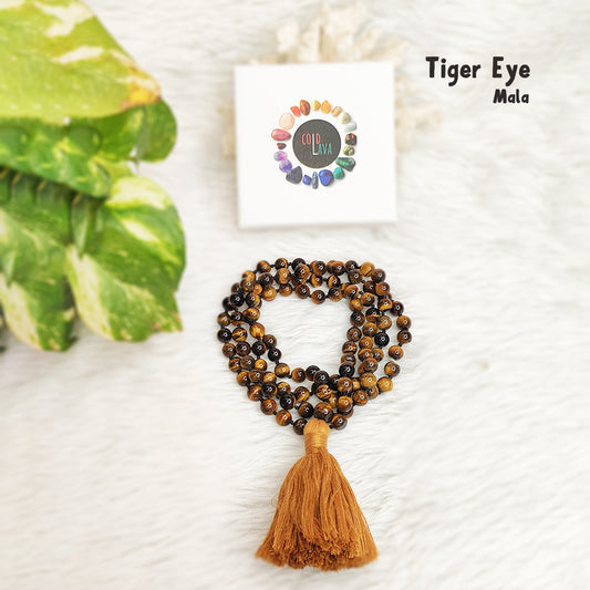 Tiger Eye Crystal Mala