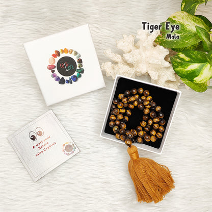 Tiger Eye Crystal Mala