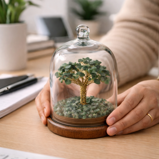Green Aventurine Dome Tree