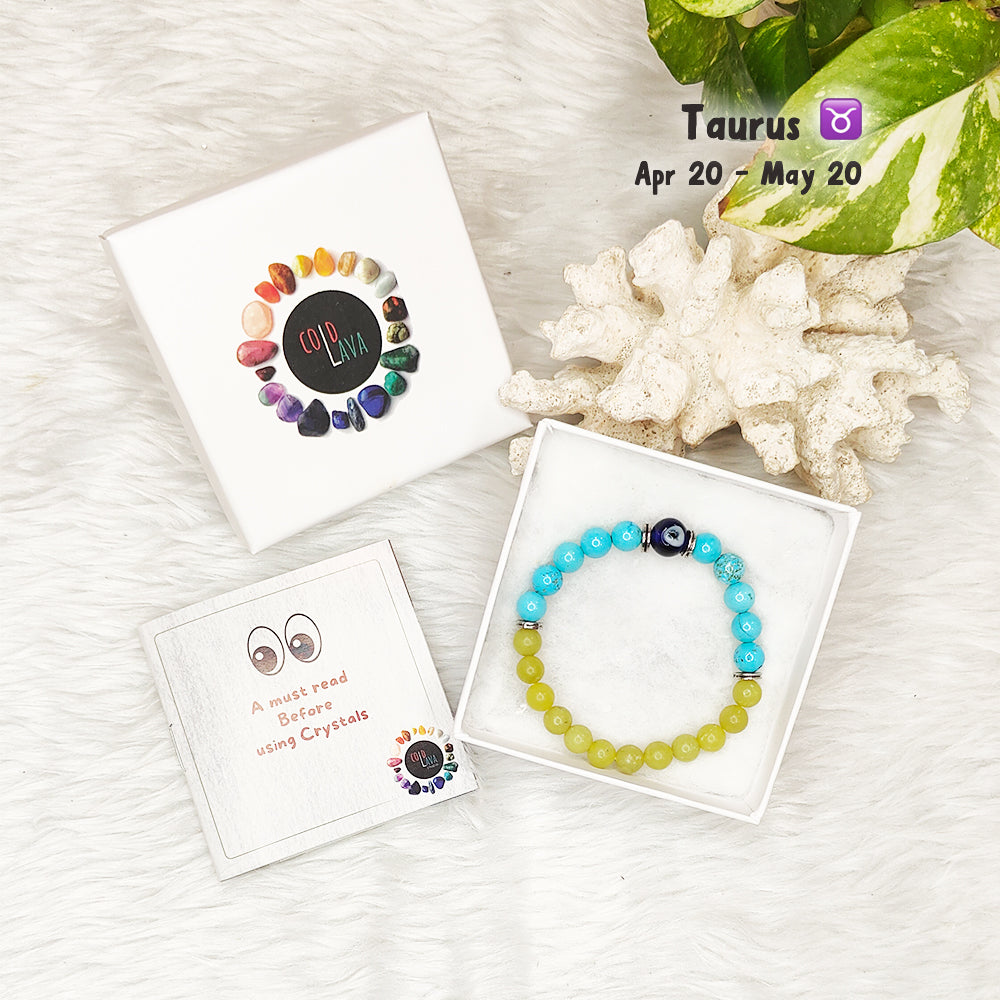 Taurus – वृषभ (Vrishabh) Zodiac Bracelet