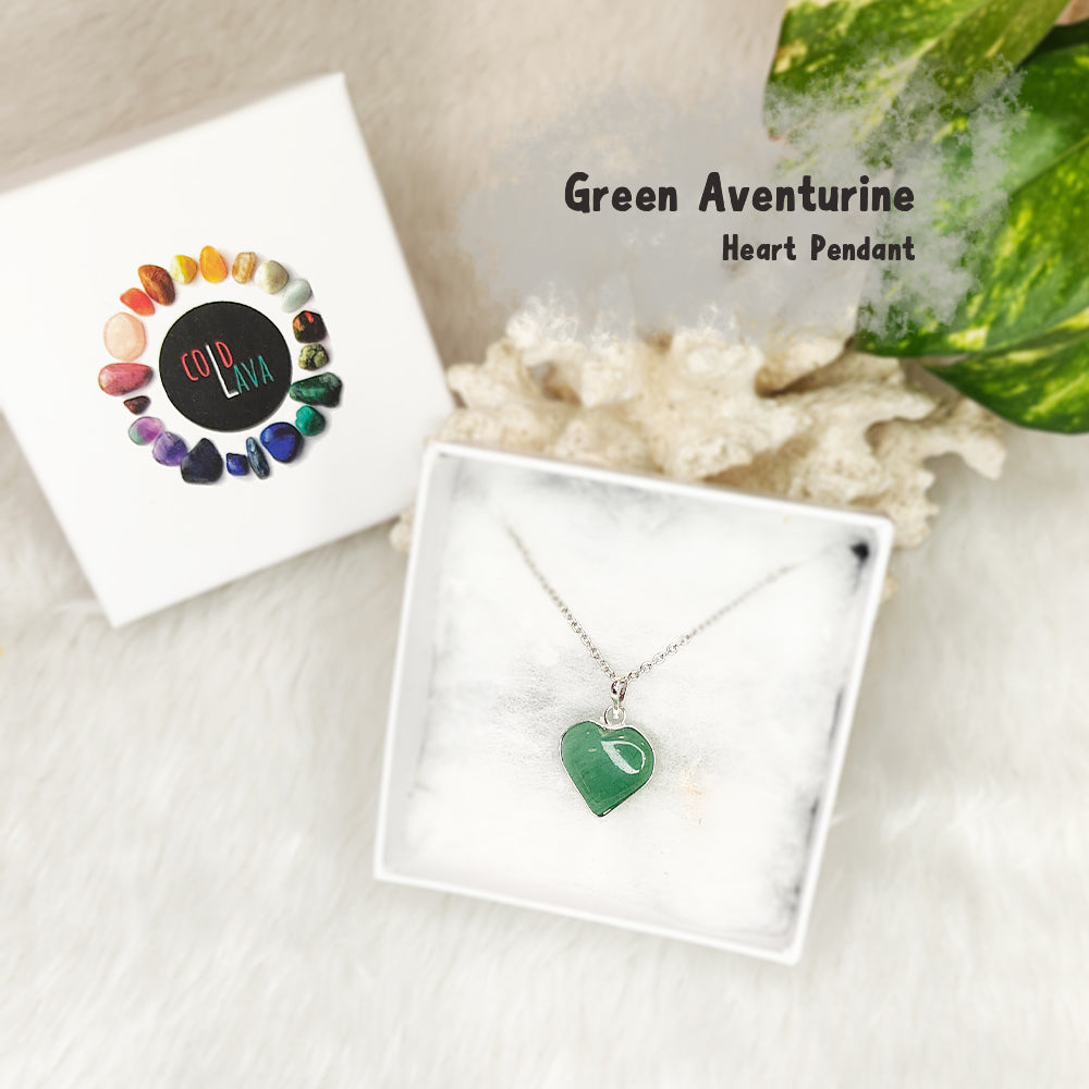 Green Aventurine Heart Pendant