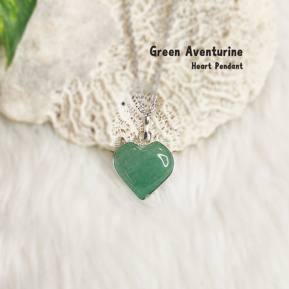 Green Aventurine Heart Pendant