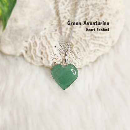 Green Aventurine Heart Pendant